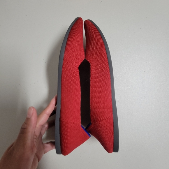 Rothy's The Point Red Chili Flats. - Picture 7 of 12